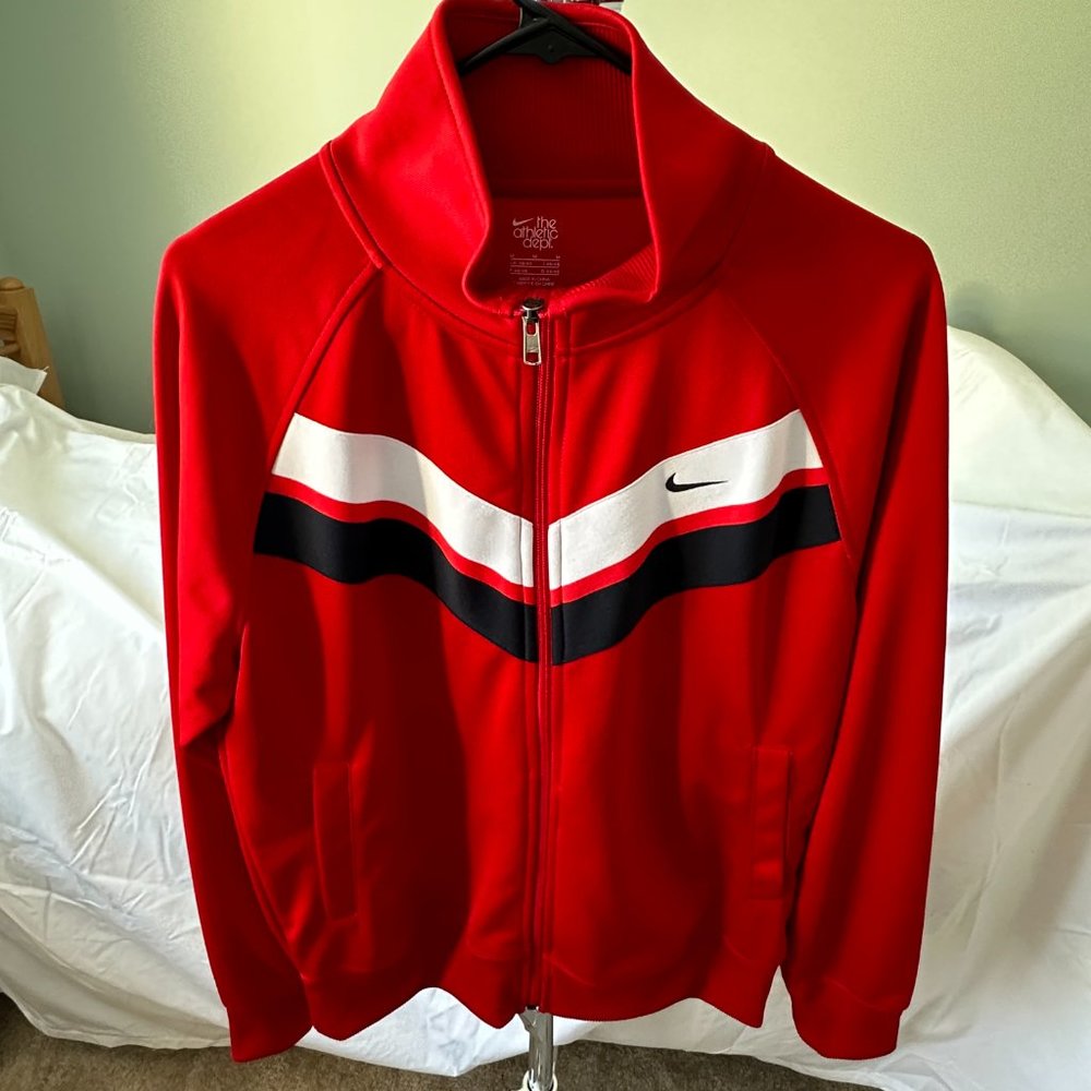 Nike Men's Red Track Jacket - Size M